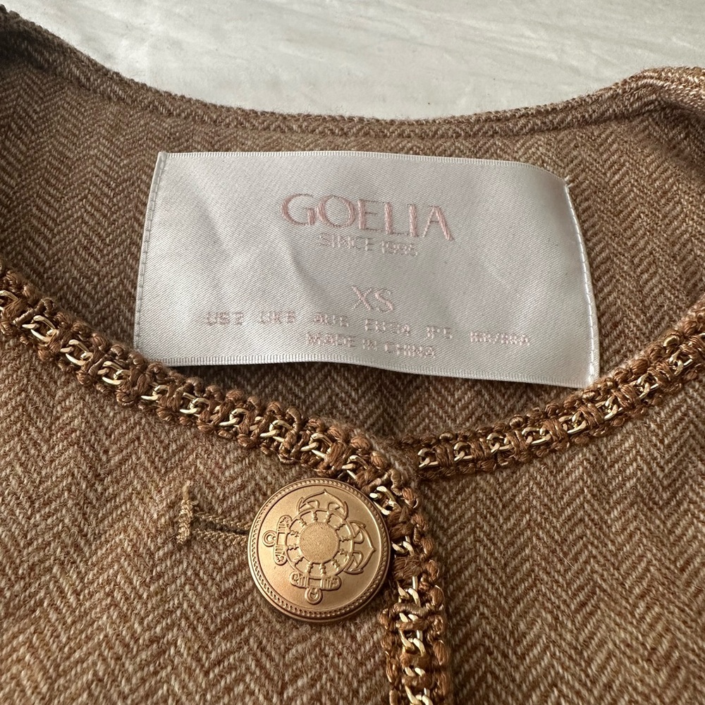 GOELIA Tan Women's Jacket - Picture 11 of 13